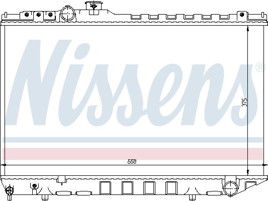 NISSENS Jäähdytin,moottorin jäähdytys 64729