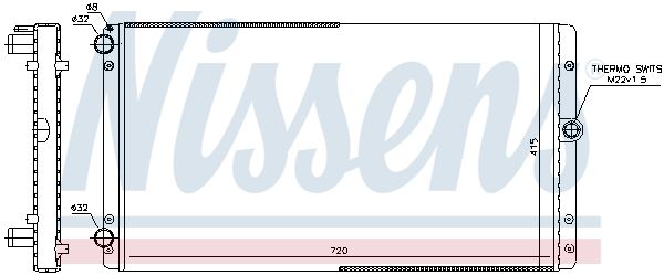 NISSENS Jäähdytin,moottorin jäähdytys 65301