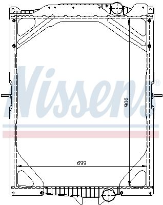 NISSENS Jäähdytin,moottorin jäähdytys 65463A