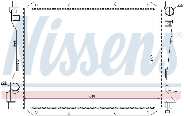 NISSENS Jäähdytin,moottorin jäähdytys 66703