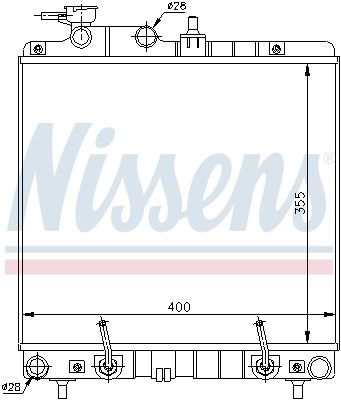 NISSENS Jäähdytin,moottorin jäähdytys 66869