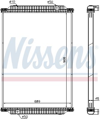 NISSENS Jäähdytin,moottorin jäähdytys 672440