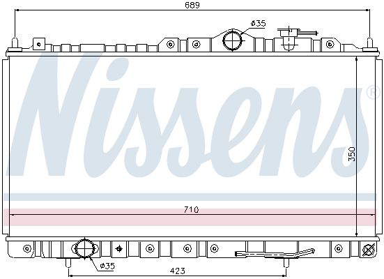 NISSENS Jäähdytin,moottorin jäähdytys 68180