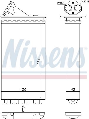 NISSENS Lämmityslaitteen kenno 72655