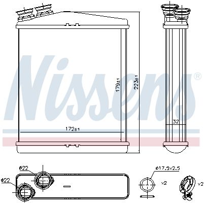 NISSENS Lämmityslaitteen kenno 73645