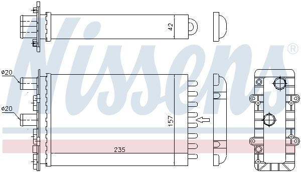 NISSENS Lämmityslaitteen kenno 73974