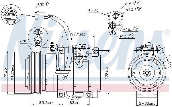 NISSENS Kompressori, ilmastointilaite 89376