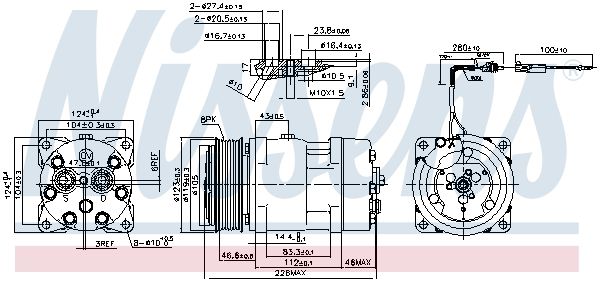 NISSENS Kompressori, ilmastointilaite 899928