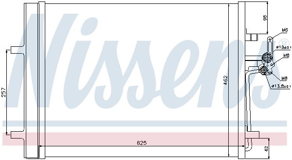 NISSENS Lauhdutin, ilmastointilaite 940088