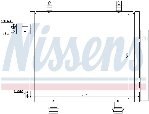 NISSENS Lauhdutin, ilmastointilaite 940193