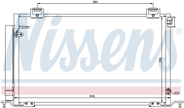 NISSENS Lauhdutin, ilmastointilaite 940200