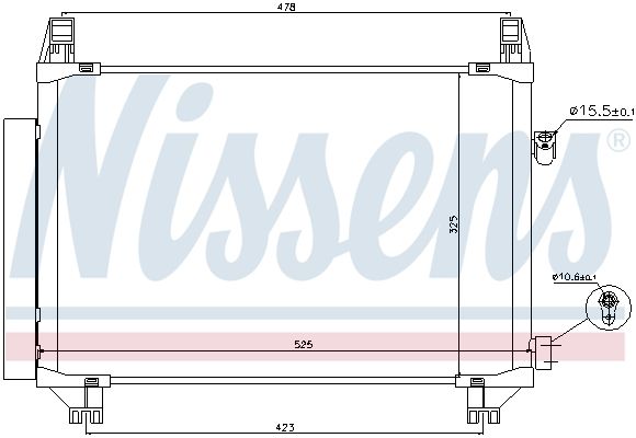 NISSENS Lauhdutin, ilmastointilaite 940271