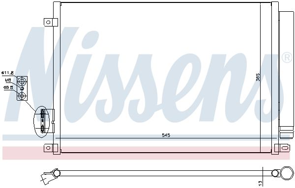 NISSENS Lauhdutin, ilmastointilaite 940280