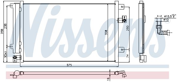 NISSENS Lauhdutin, ilmastointilaite 940292