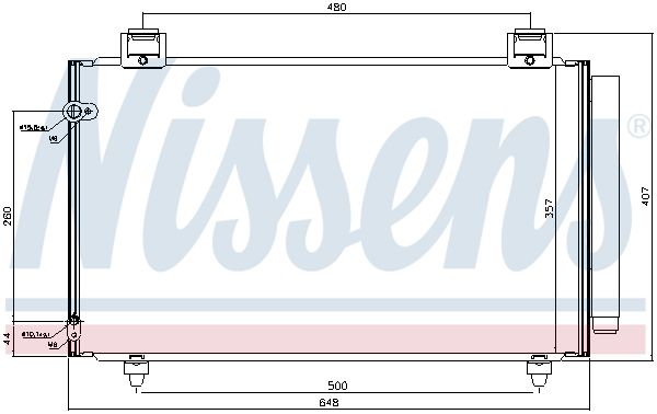 NISSENS Lauhdutin, ilmastointilaite 940318