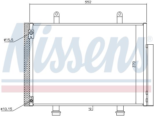 NISSENS Lauhdutin, ilmastointilaite 940356