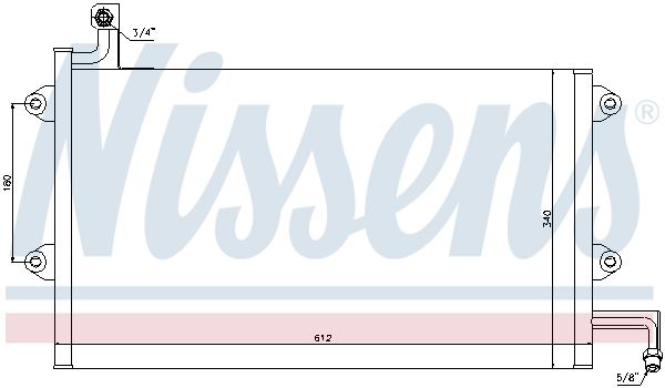 NISSENS Lauhdutin, ilmastointilaite 94164