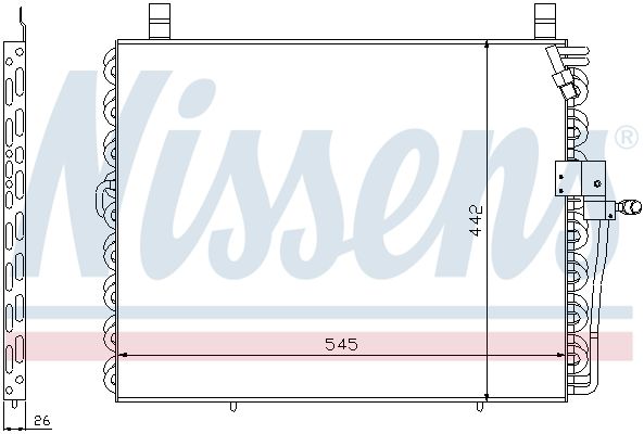 NISSENS Lauhdutin, ilmastointilaite 94176