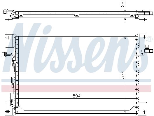 NISSENS Lauhdutin, ilmastointilaite 94177