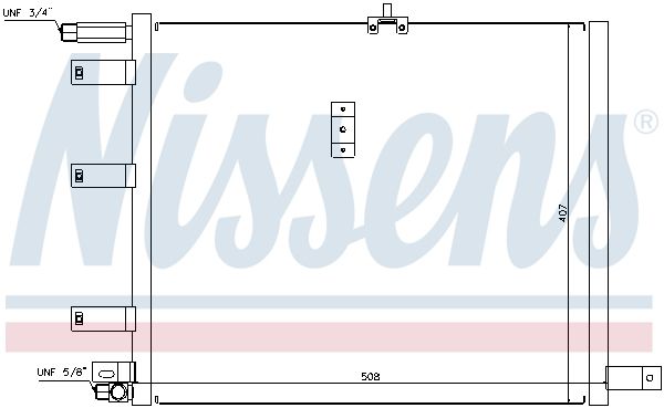 NISSENS Lauhdutin, ilmastointilaite 94300