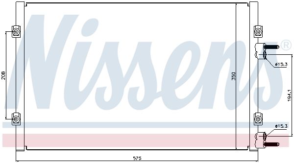 NISSENS Lauhdutin, ilmastointilaite 94928