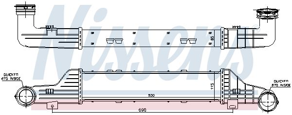 NISSENS Välijäähdytin 96784