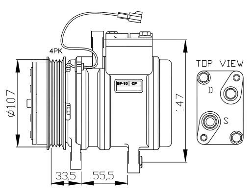 NRF Kompressori, ilmastointilaite 32143G