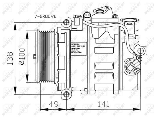 NRF Kompressori, ilmastointilaite 32216G