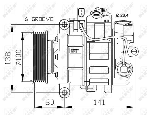 NRF Kompressori, ilmastointilaite 32263G