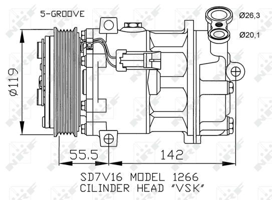 NRF Kompressori, ilmastointilaite 32269