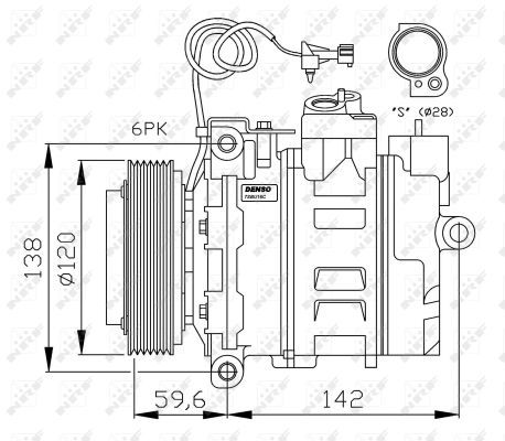 NRF Kompressori, ilmastointilaite 32377G