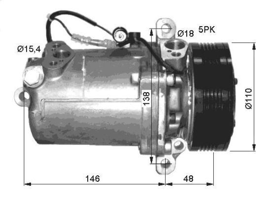 NRF Kompressori, ilmastointilaite 32414G