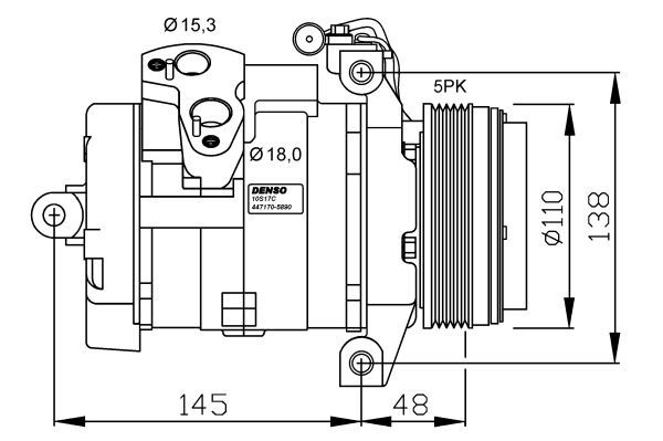 NRF Kompressori, ilmastointilaite 32432G