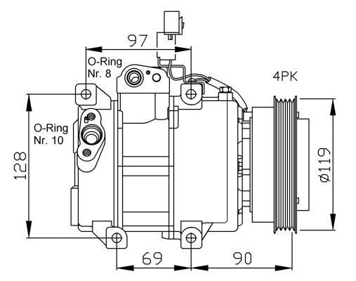 NRF Kompressori, ilmastointilaite 32441G