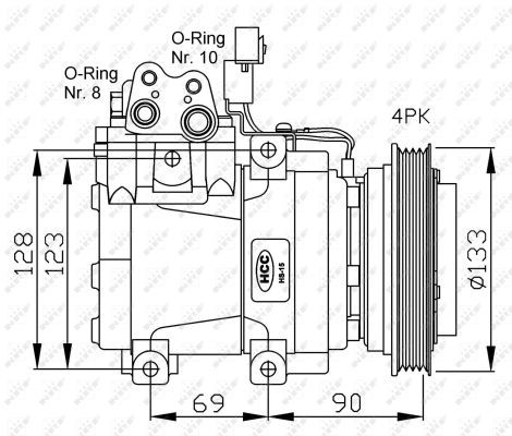 NRF Kompressori, ilmastointilaite 32446G