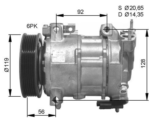 NRF Kompressori, ilmastointilaite 32593G