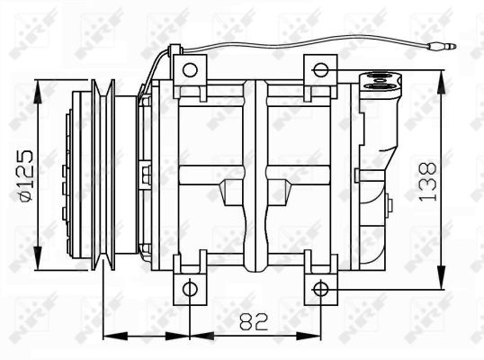 NRF Kompressori, ilmastointilaite 32745G