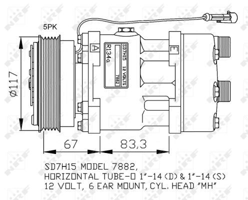 NRF Kompressori, ilmastointilaite 32779G