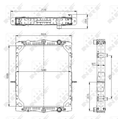 NRF Jäähdytin,moottorin jäähdytys 529744