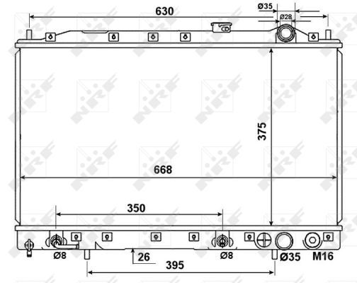 NRF Jäähdytin,moottorin jäähdytys 53274