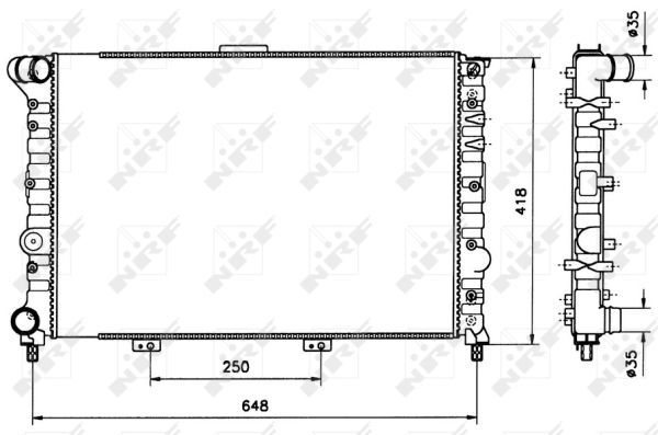 NRF Jäähdytin,moottorin jäähdytys 58216