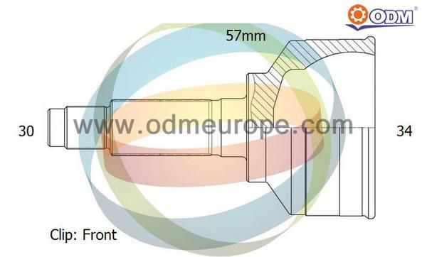 ODM-MULTIPARTS Nivelsarja, vetoakseli 12-001916