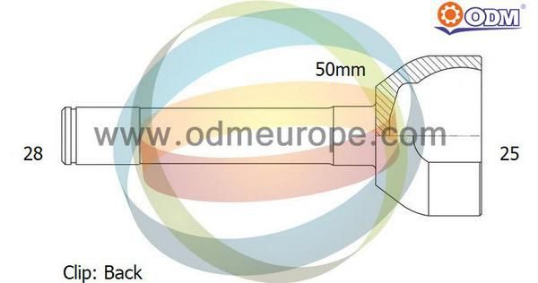 ODM-MULTIPARTS Nivelsarja, vetoakseli 12-060134