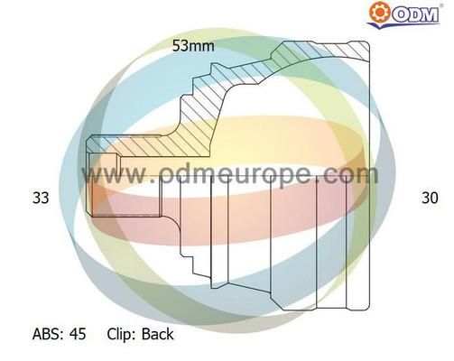 ODM-MULTIPARTS Nivelsarja, vetoakseli 12-211438