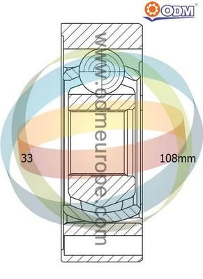 ODM-MULTIPARTS Nivelsarja, vetoakseli 14-216047