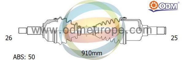 ODM-MULTIPARTS Vetoakseli 18-041151