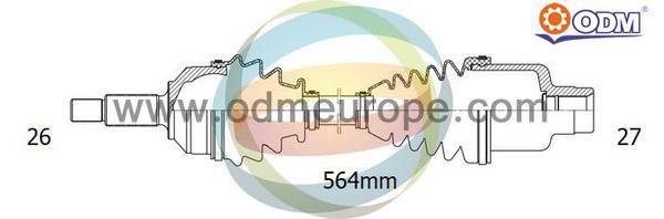 ODM-MULTIPARTS Vetoakseli 18-041220