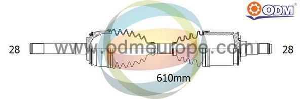 ODM-MULTIPARTS Vetoakseli 18-081400