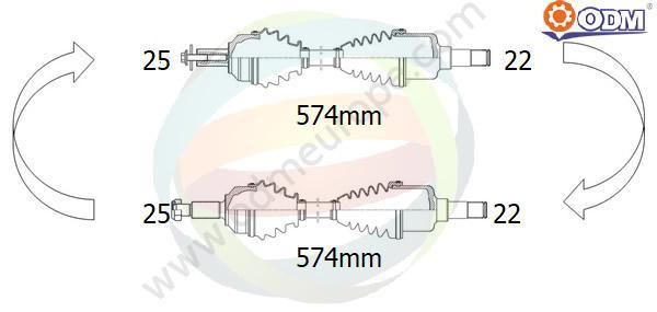 ODM-MULTIPARTS Vetoakseli 18-141110