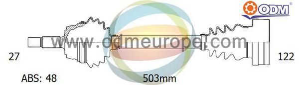 ODM-MULTIPARTS Vetoakseli 18-143011